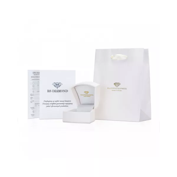 Pierścionek Zaręczynowy Z Brylantami 0,28ct RSI004