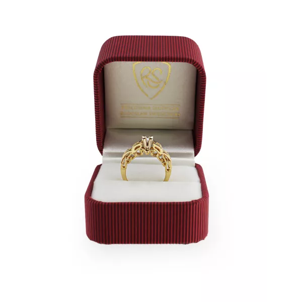 Pierścionek Zaręczynowy Z Brylantami 0,28ct RSI004