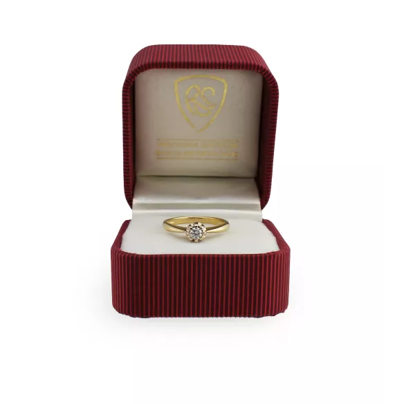 Złoty Pierścionek Z Brylantem 0,15ct RSI002