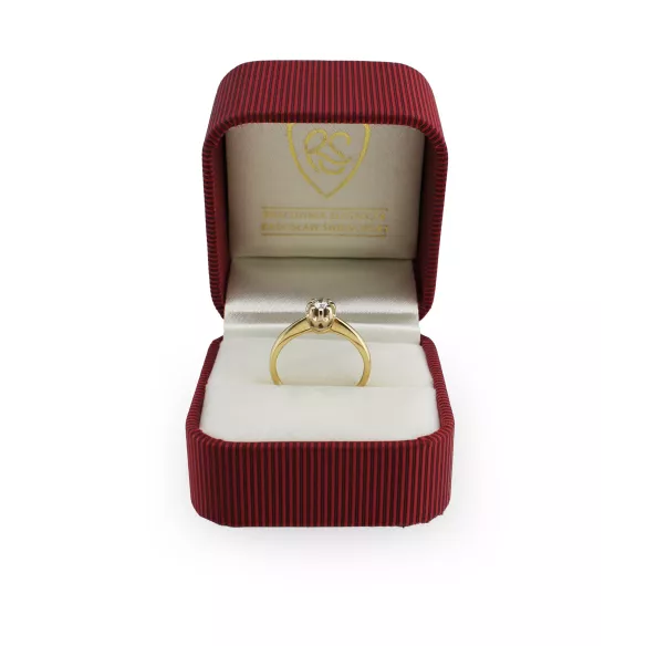 Złoty Pierścionek Z Brylantem 0,15ct RSI002