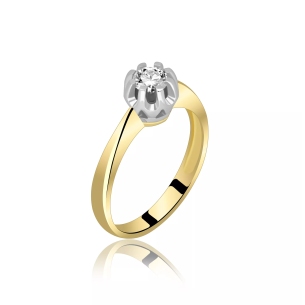 Złoty Pierścionek Z Brylantem 0,30ct RSI007