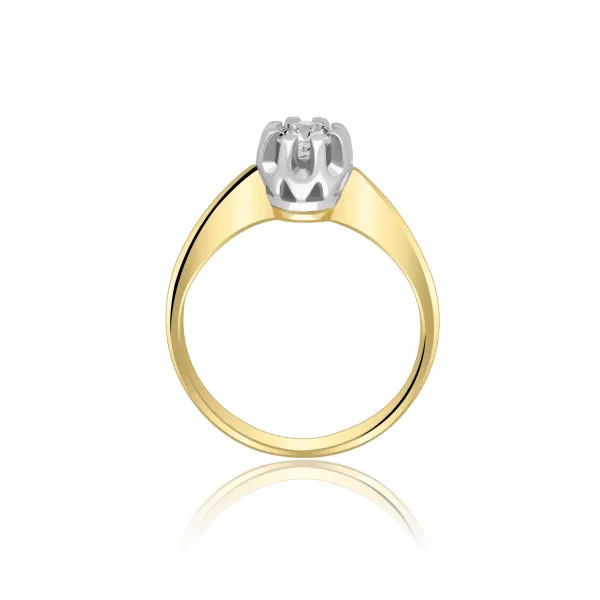 Złoty Pierścionek Z Brylantem 0,30ct RSI007