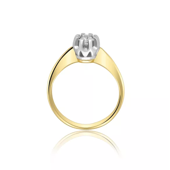 Złoty Pierścionek Z Brylantem 0,30ct RSI007