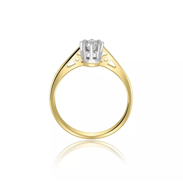 Złoty Pierścionek Z Brylantem 0,30ct RSI006