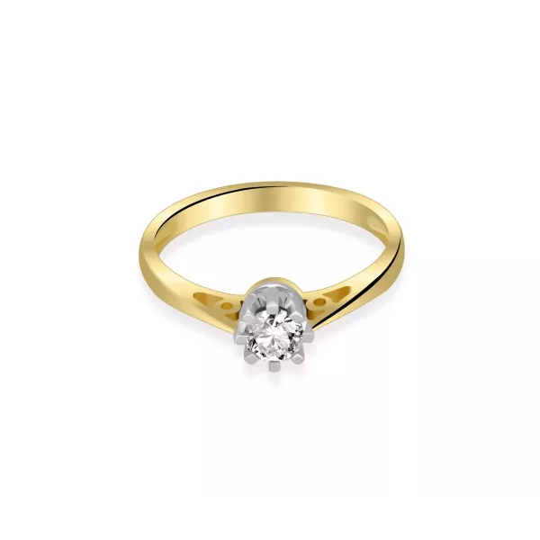 Złoty Pierścionek Z Brylantem 0,30ct RSI006