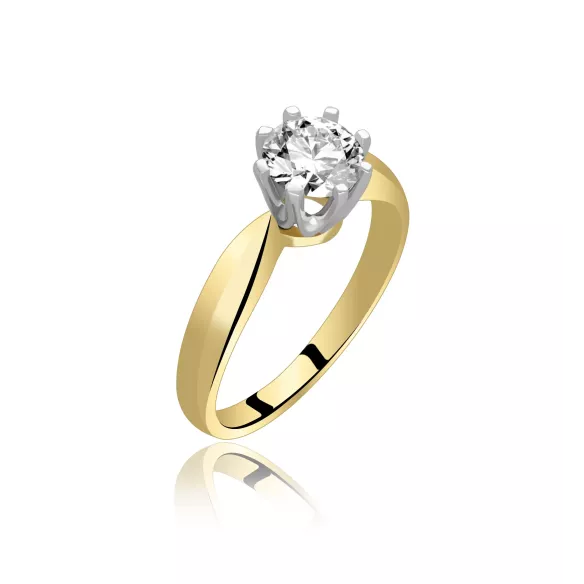 Złoty Pierścionek Z Brylantem 1,00ct RSI005