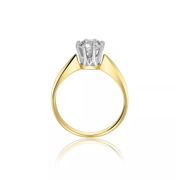 Złoty Pierścionek Z Brylantem 1,00ct RSI005