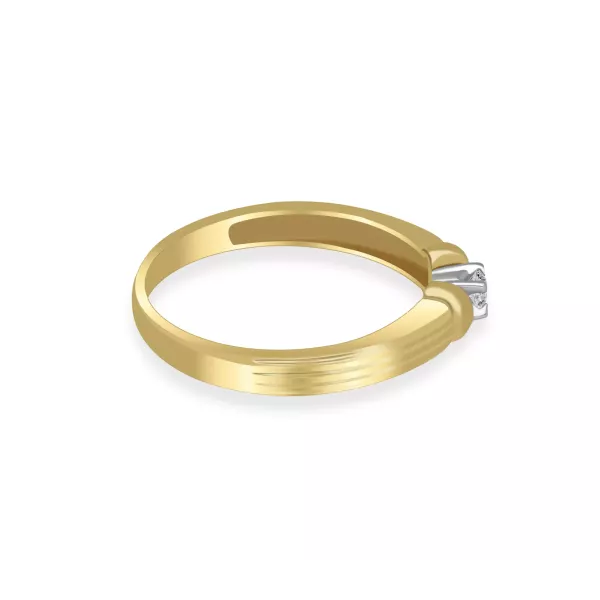 Złoty Pierścionek Z Brylantem 0,06ct RSI003