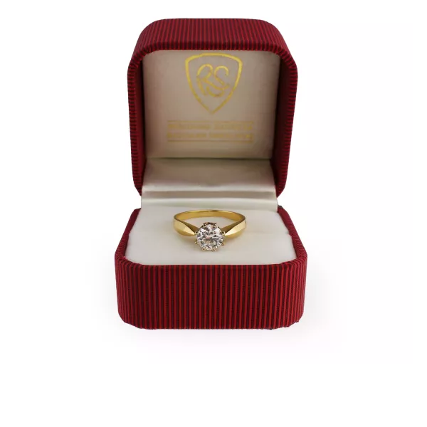 Złoty Pierścionek Z Brylantem 1,00ct RSI005