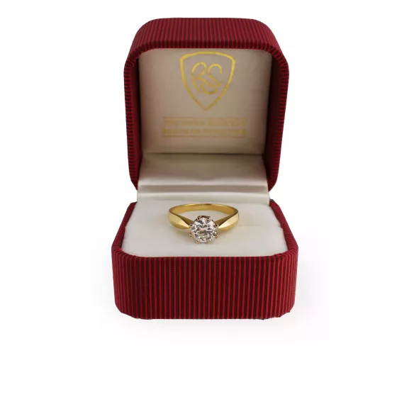 Złoty Pierścionek Z Brylantem 1,00ct RSI005