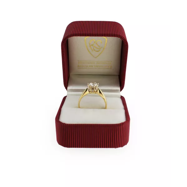 Złoty Pierścionek Z Brylantem 1,00ct RSI005