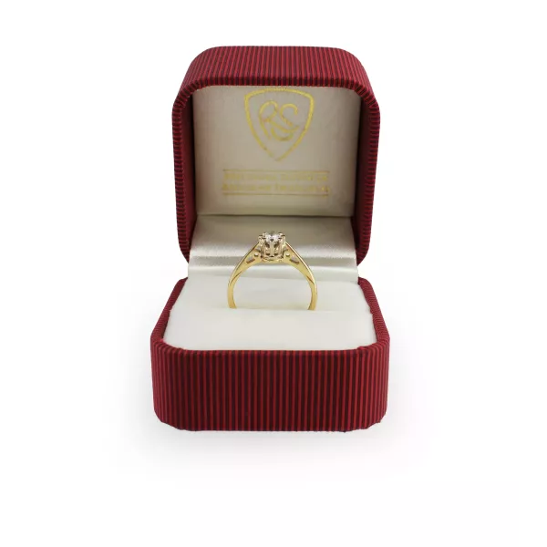 Złoty Pierścionek Z Brylantem 0,30ct RSI006