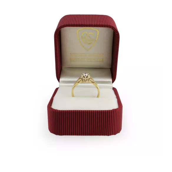 Złoty Pierścionek Z Brylantem 0,30ct RSI006