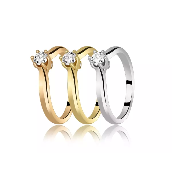 Pierścionek Z Brylantami 0,22ct RS9972