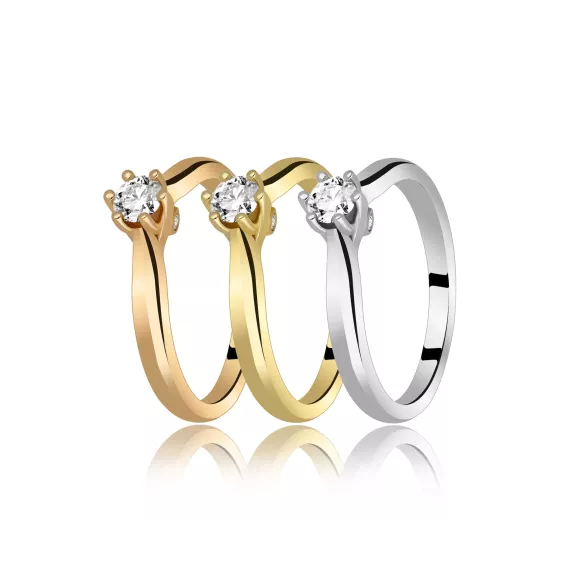 Pierścionek Z Brylantami 0,22ct RS9972