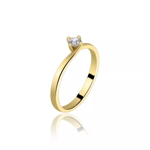 Pierścionek Z Brylantem 0,15ct RS0387