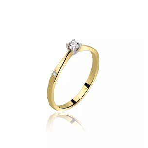 Pierścionek Z Brylantami 0,11ct RS0456