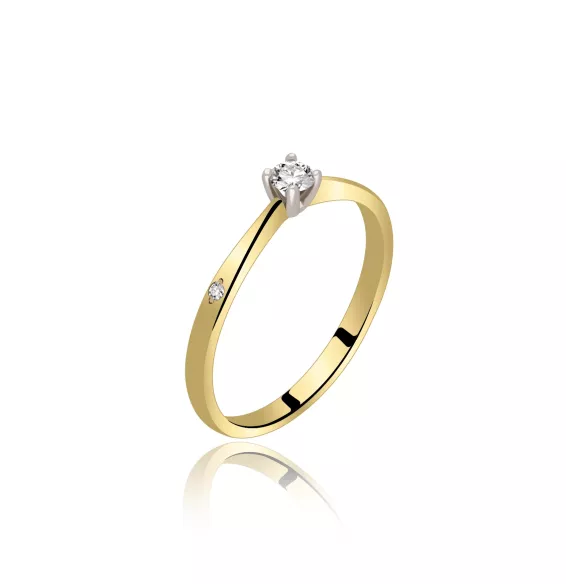 Pierścionek Z Brylantami 0,11ct RS0456