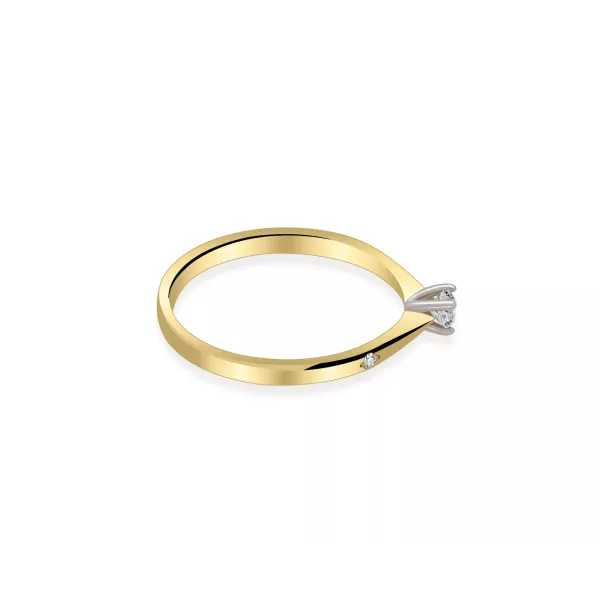 Pierścionek Z Brylantami 0,11ct RS0456