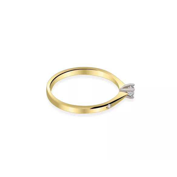 Pierścionek Z Brylantami 0,11ct RS0456