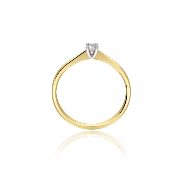 Pierścionek Z Brylantami 0,11ct RS0456