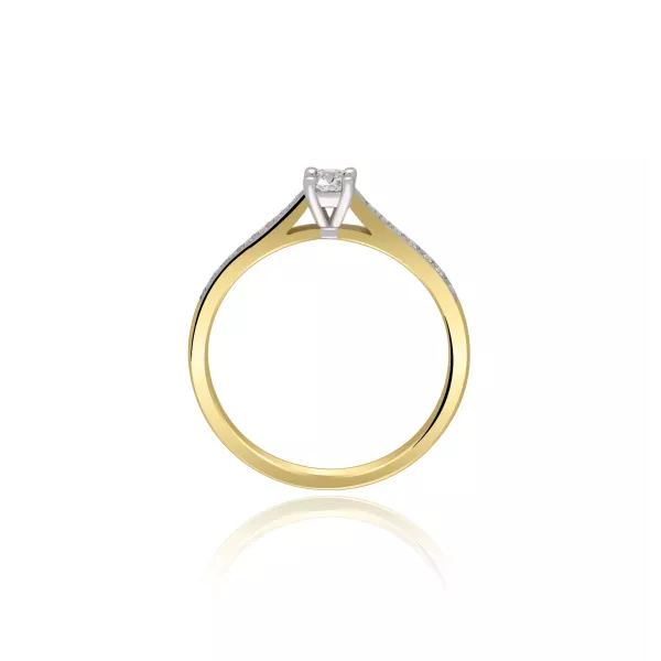 Pierścionek Złoty Z Brylantami 0,30ct RSR008