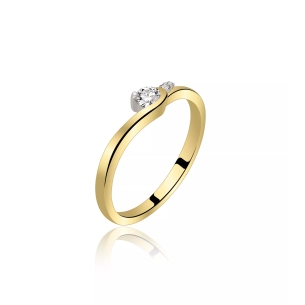 Pierścionek Złoty Z Brylantami 0,18ct RS0045BIS