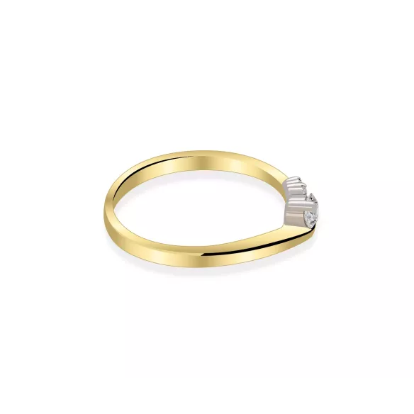 Pierścionek Złoty Z Brylantami 0,18ct RS0045BIS