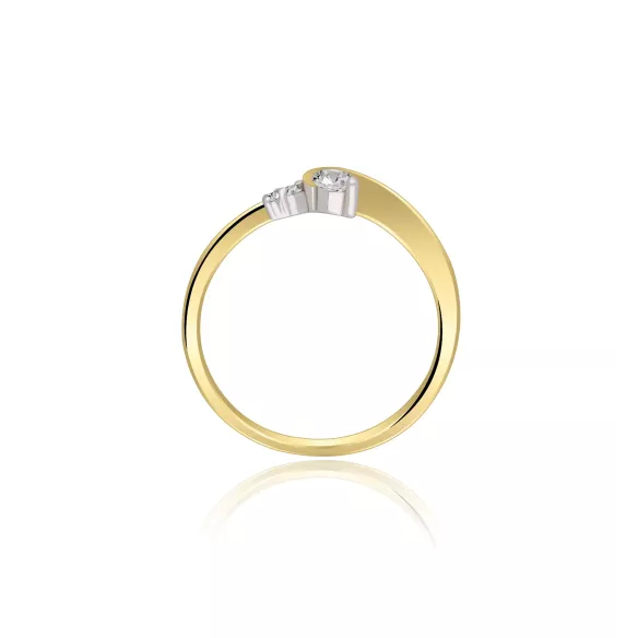 Pierścionek Złoty Z Brylantami 0,18ct RS0045BIS
