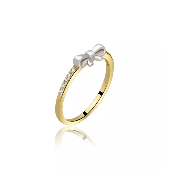 Pierścionek Złoty Z Brylantami 0,05ct RS0244