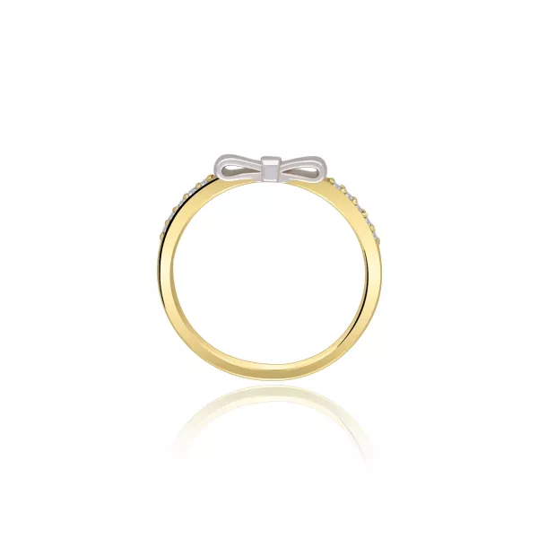 Pierścionek Złoty Z Brylantami 0,05ct RS0244