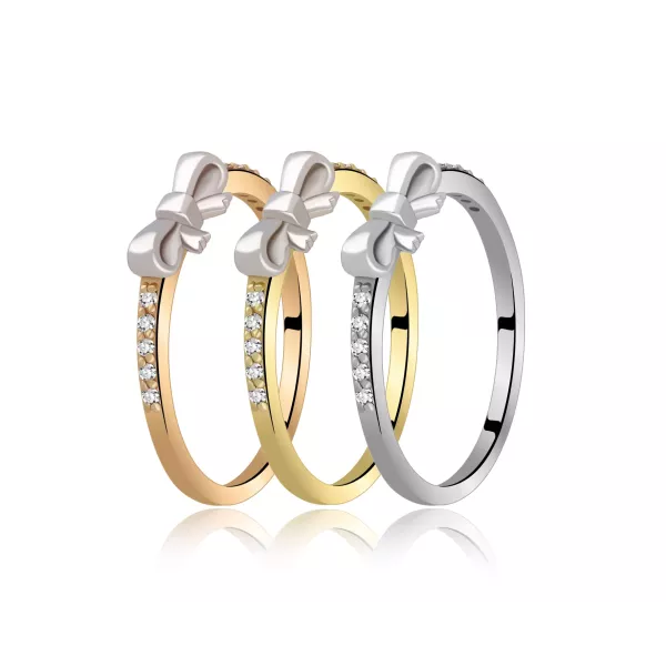 Pierścionek Złoty Z Brylantami 0,05ct RS0244