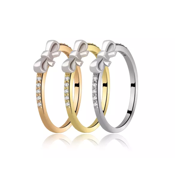 Pierścionek Złoty Z Brylantami 0,05ct RS0244