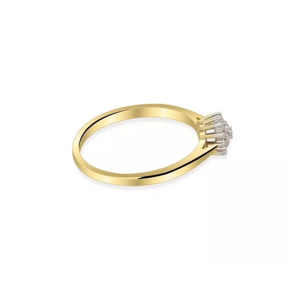 Pierścionek Złoty Z Brylantami 0,13ct RS0395