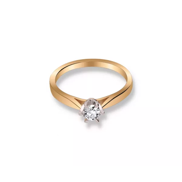 Pierścionek Zaręczynowy Z Brylantem 0,25ct RS0336