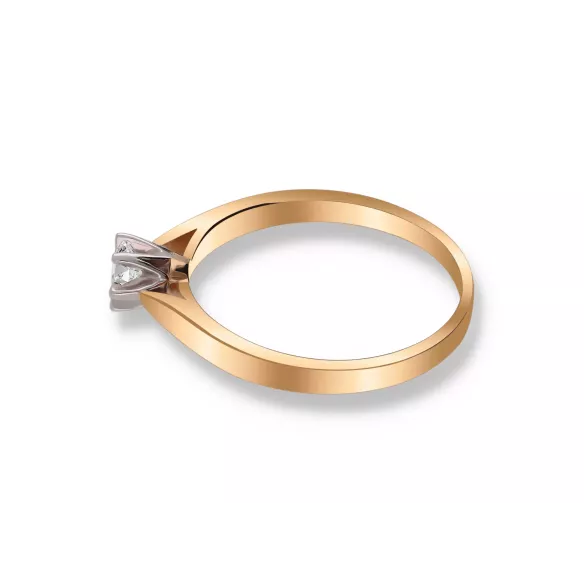 Pierścionek Złoty Z Brylantem 0,15ct RS0336