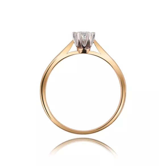 Pierścionek Złoty Z Brylantem 0,15ct RS0336