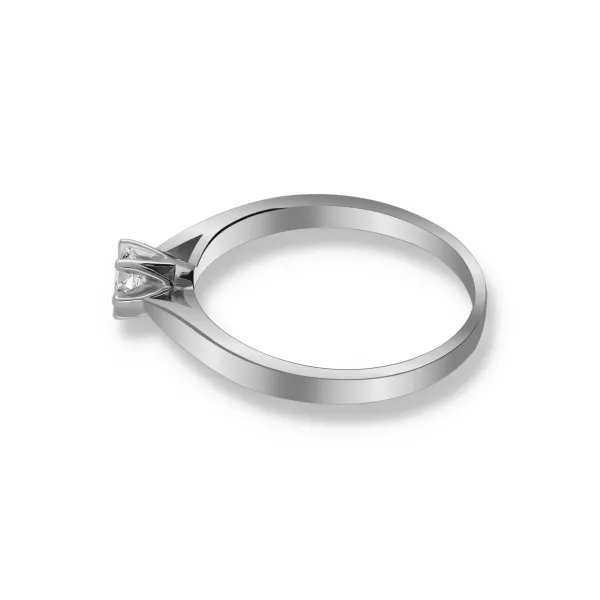 Pierścionek Złoty Z Brylantem 0,15ct RS0336