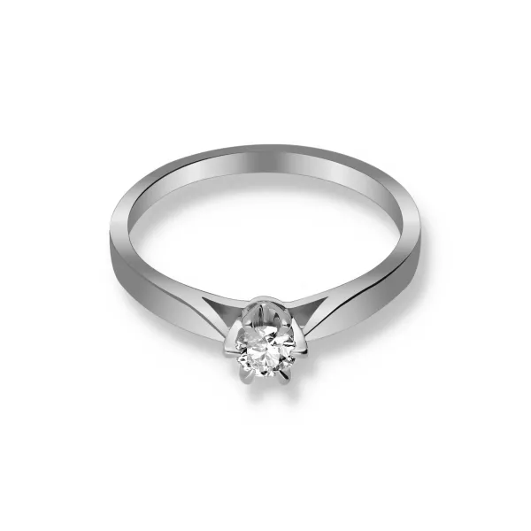 Pierścionek Złoty Z Brylantem 0,15ct RS0336