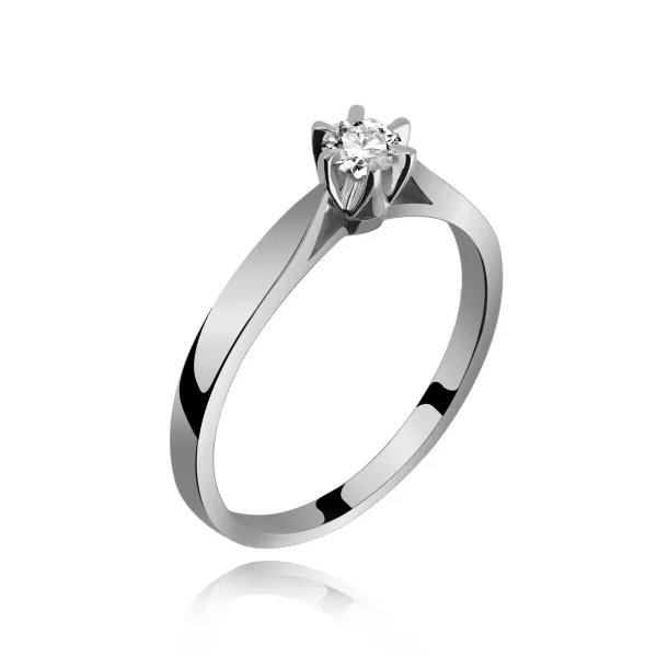 Pierścionek Złoty Z Brylantem 0,15ct RS0336