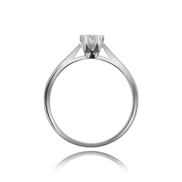 Pierścionek Złoty Z Brylantem 0,15ct RS0336