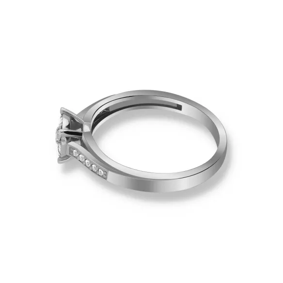 Wysyłka 24h Pierścionek Złoty Z Brylantami 0,19ct RS0202