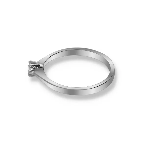 Pierścionek Złoty Z Brylantem 0,10ct RS0211