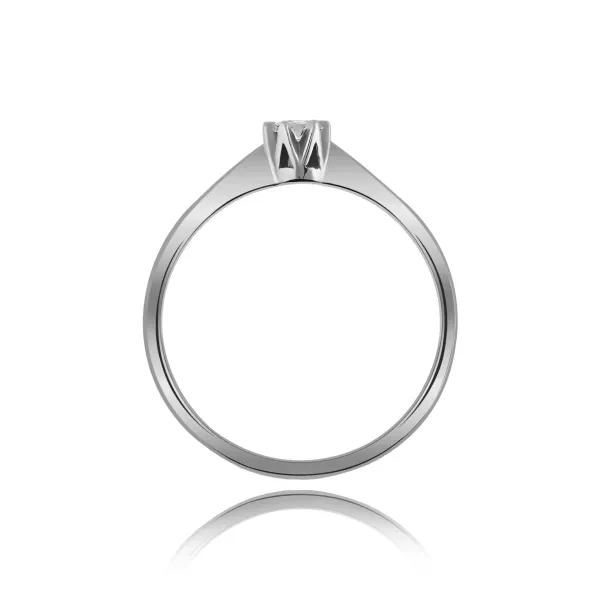 Pierścionek Złoty Z Brylantem 0,10ct RS0211