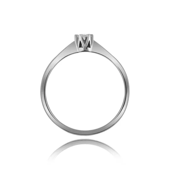 Pierścionek Złoty Z Brylantem 0,10ct RS0211