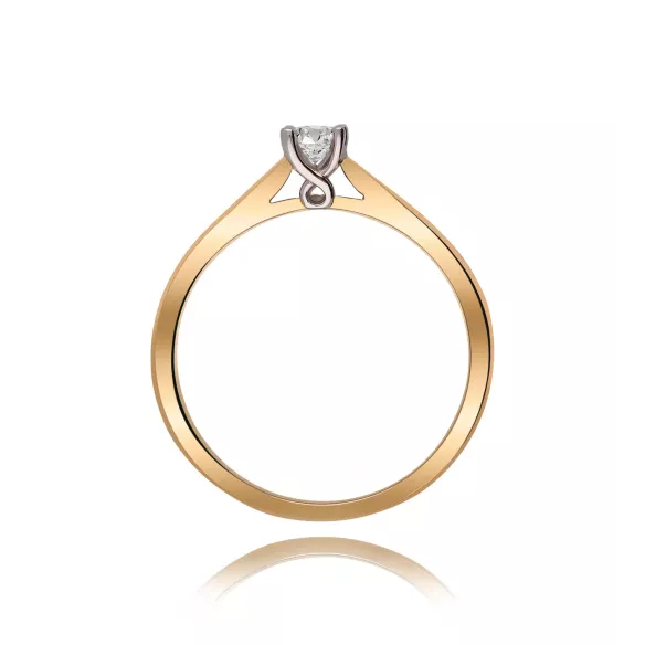 Pierścionek Złoty Z Brylantem 0,15ct RS0190