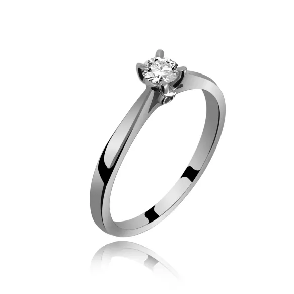 Pierścionek Złoty Z Brylantem 0,15ct RS0190