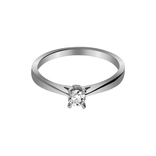 Pierścionek Złoty Z Brylantem 0,15ct RS0190