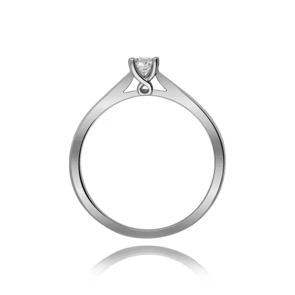 Pierścionek Złoty Z Brylantem 0,15ct RS0190