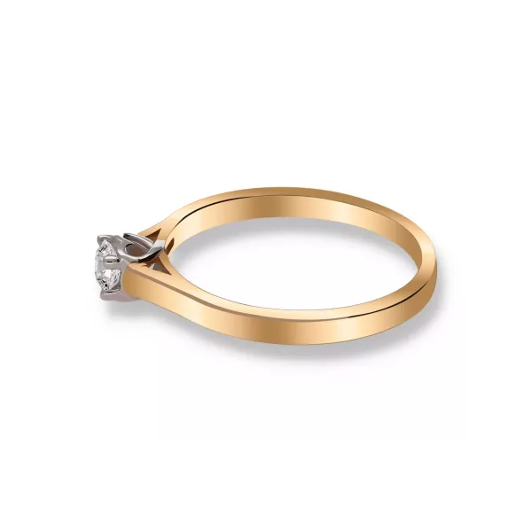 Pierścionek Złoty Z Brylantem 0,15ct RS0359BIS